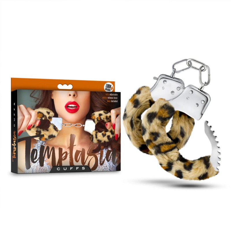 Blush Temptasia Leopard Bondage Cuffs